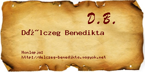 Délczeg Benedikta névjegykártya